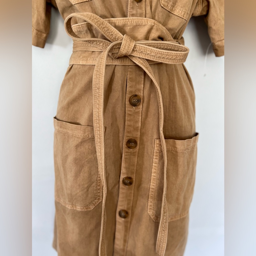 MOTHER The Wrapped Up Mini
Dress In Tan🔥 - Picture 12 of 17